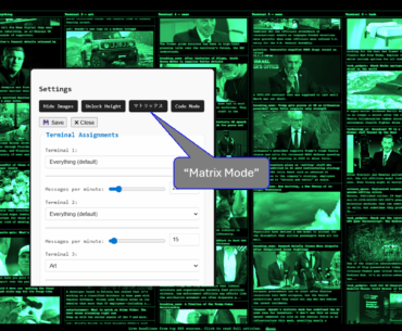 I built RogueScroll — live RSS feeds visualized as a Matrix-style scrolling terminals