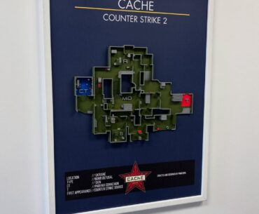 My new project - 3D printed colorful cs:go wall art. A3 size !