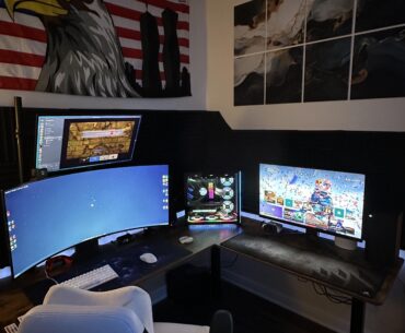 My setup in my first apartment