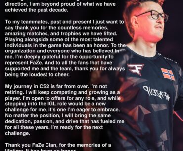 Rain's statement on the bench