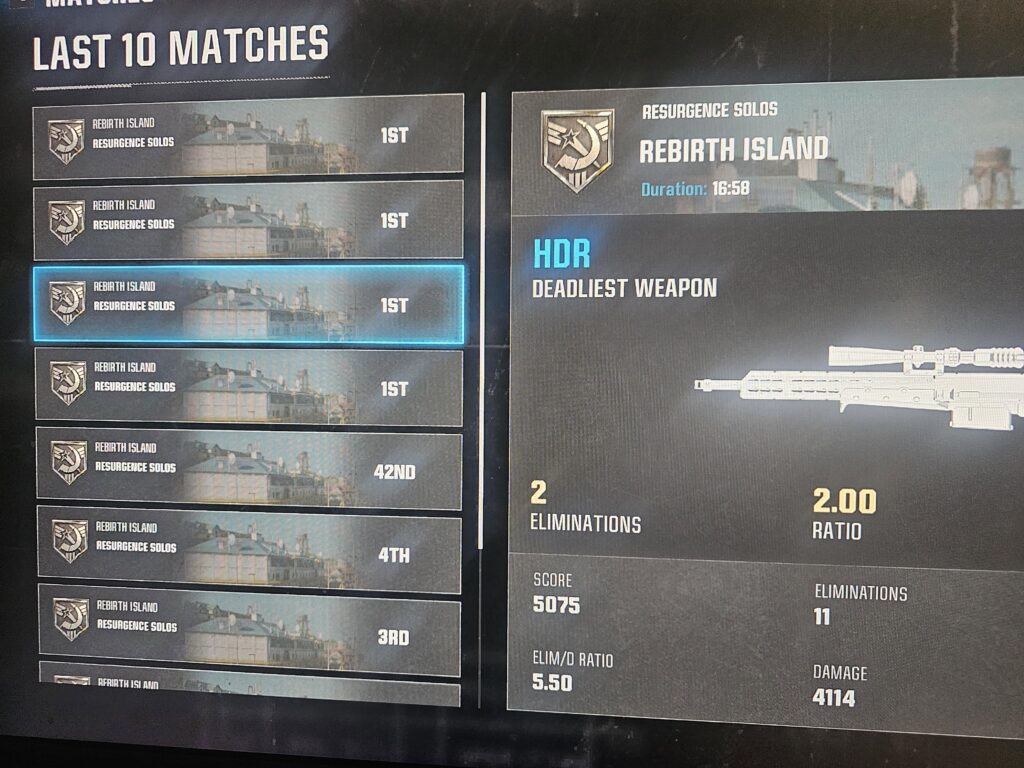 Never in my wz life have I done this before! So stoked to win 4streak GG