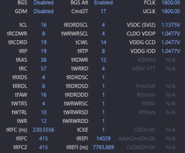 overclock hynix cjr, any suggestions on what I could change?