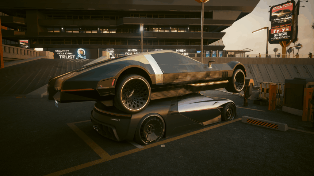 I wouldn't romance Kerry, so his car decided to mount mine.