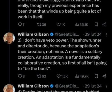 What are your expectations for "Neuromancer" adaptation?