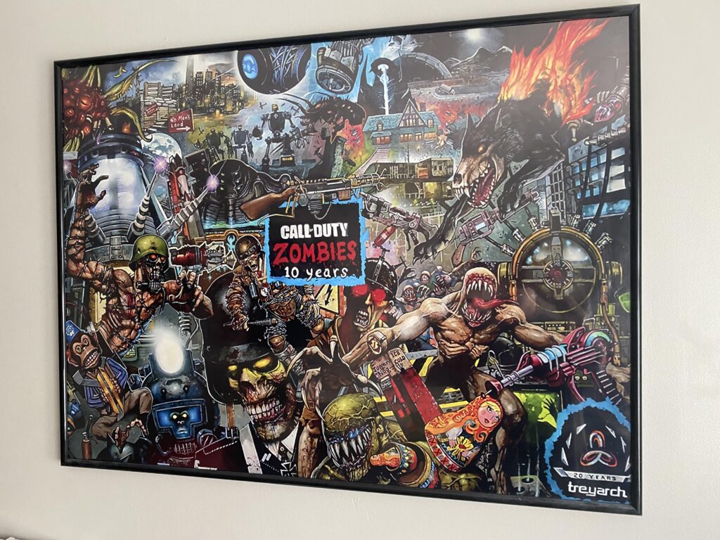 10 year zombies anniversary poster.