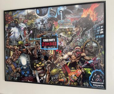 10 year zombies anniversary poster.
