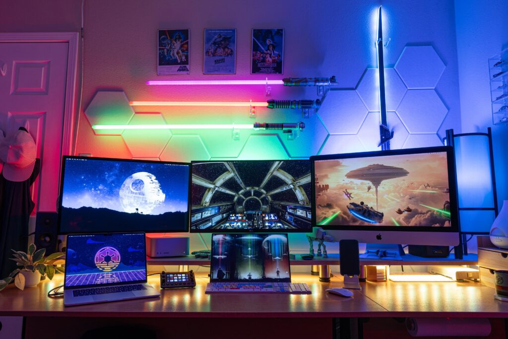My Battlestation for video and photo editing.