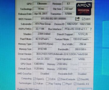Looking for Original / Verified BIOS for XFX RX 580 8GB Black Edition (Hynix)
