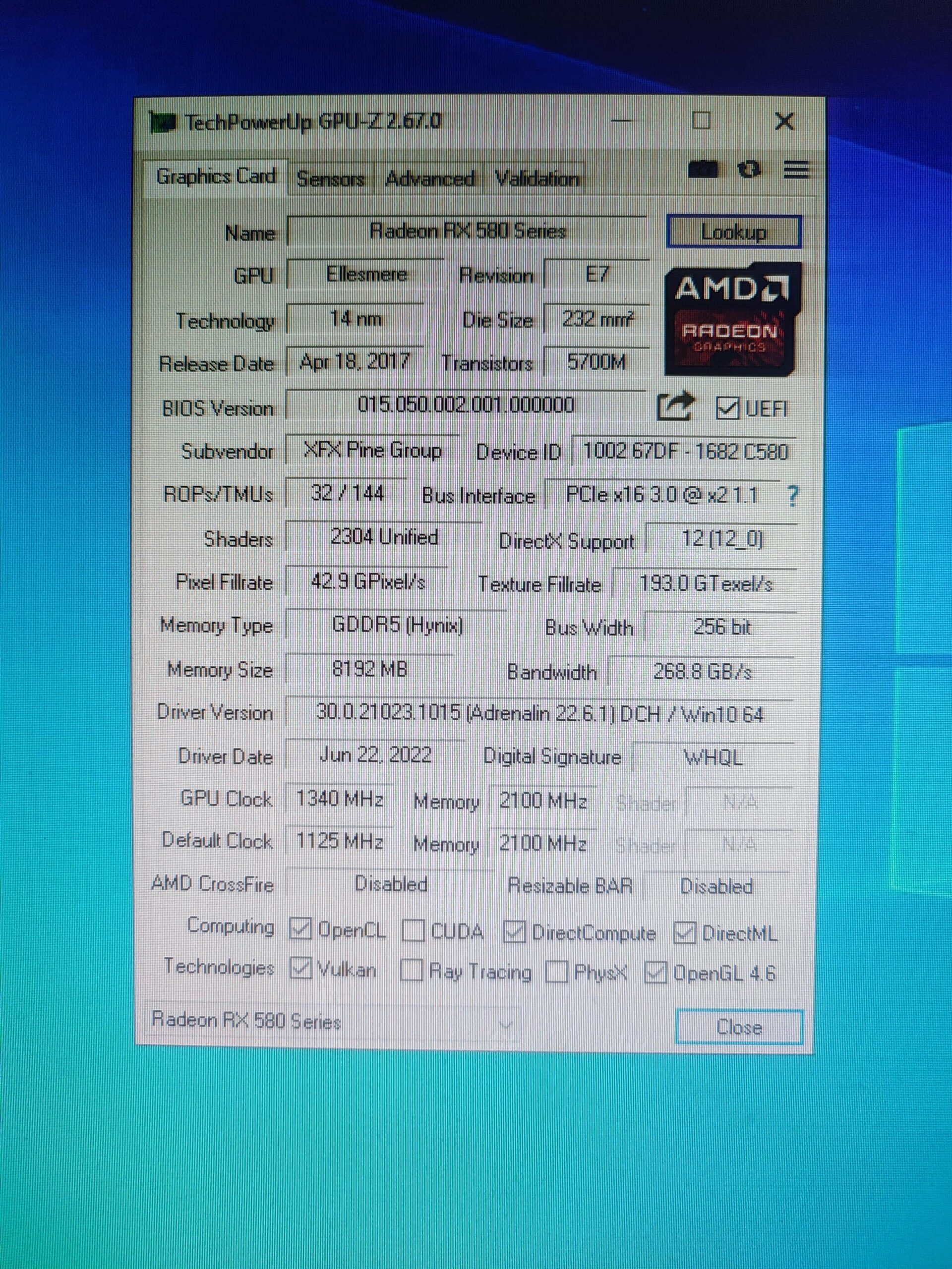 Looking for Original / Verified BIOS for XFX RX 580 8GB Black Edition (Hynix) Looking for Original / Verified BIOS for XFX RX 580 8GB Black Edition (Hynix)