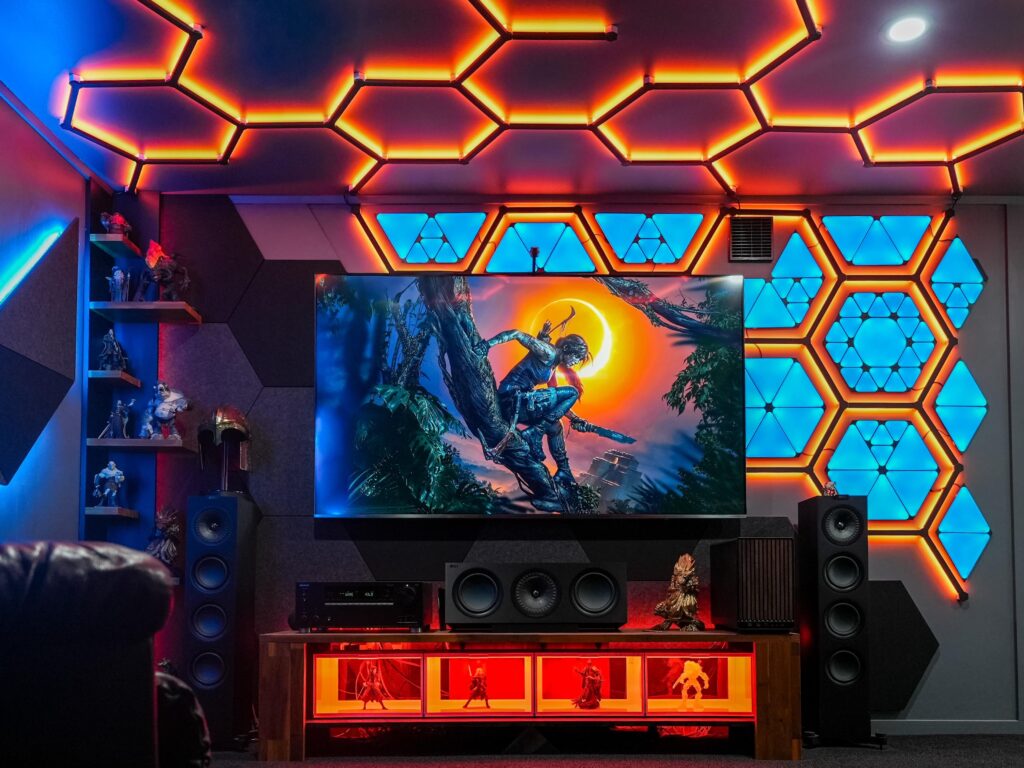 My gaming PC Home Theater setup
