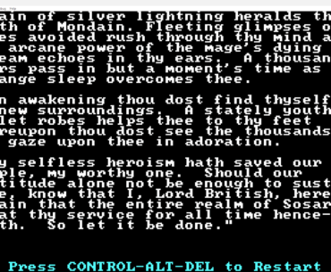 I beat Ultima 1