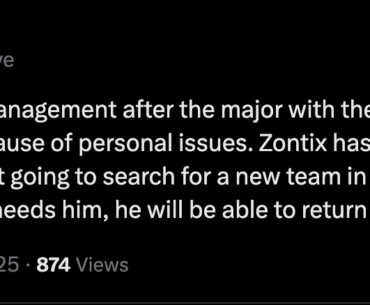 OverDrive: zont1x is not up for transfer and is not looking for a new team in the near future