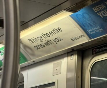 ai friend ad in ny subway