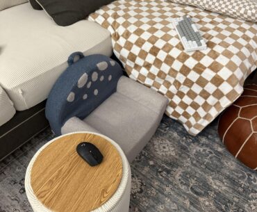 After he goes to sleep I game in my 13 month old son’s chair downstairs on the second setup