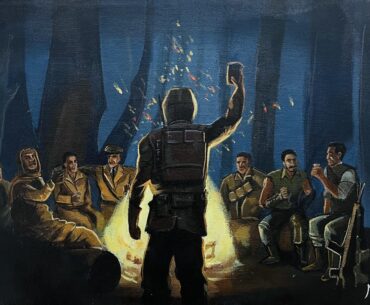 I painted the campfire from B03!