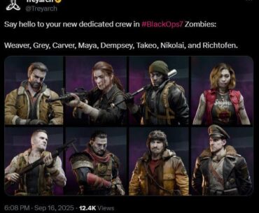 The playable crew coming in Black Ops 7 zombies