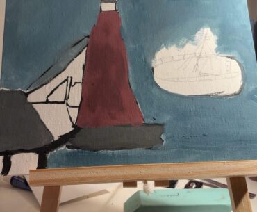 I made this painting today. Can you guess the map ? 😆