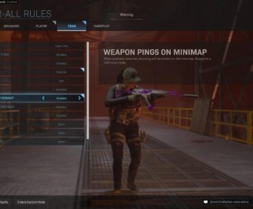 still funny how this was a setting in MW private match but not actually in the game