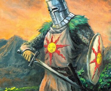 Dark Souls, my oil painting of Solaire of Astora