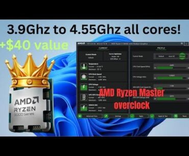 How to do a simple AMD CPU overclock, easy, safe and quick.