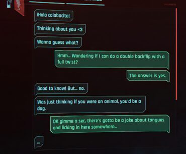 V's text replies are unhinged.