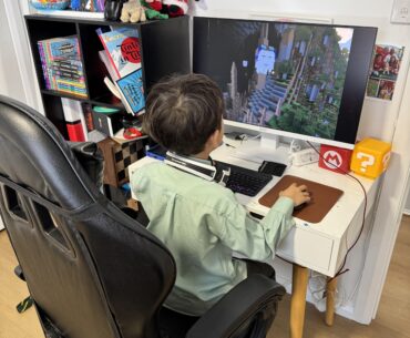 My &yo son first battle station