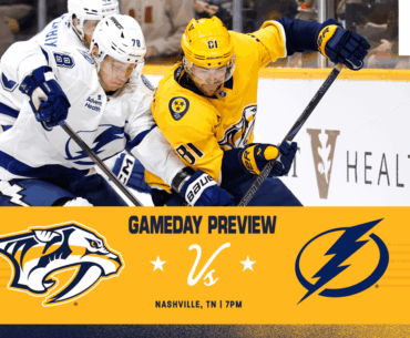 PRESEASON GAME DAY: Lightning vs. Preds, September 23