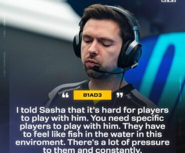 B1ad3 on why s1mple wasn’t given a second chance in the roster