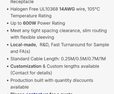 It is possible for a company to have wire and insulation ratings for 12V-2x6 cables on their product page