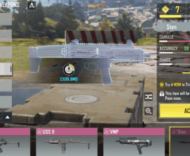 The default model for the Sten is the CX9