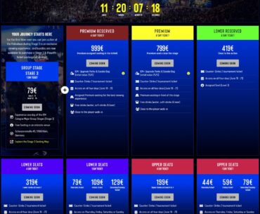 The tickets for the IEM Cologne 2026 MAJOR will be available in ~12 days. Here are the prices: