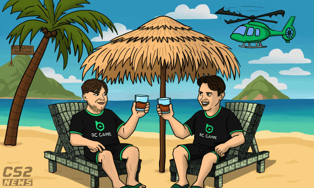 s1mple and electronic living their dream in BC.G