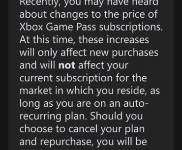 A friend of mine just received an email from xbox to say current subscribers won't be affected by the new price hike, this was bollix because they were going to charge me the new price on the 1st of this month so I cancelled. Absolute shower of bastards