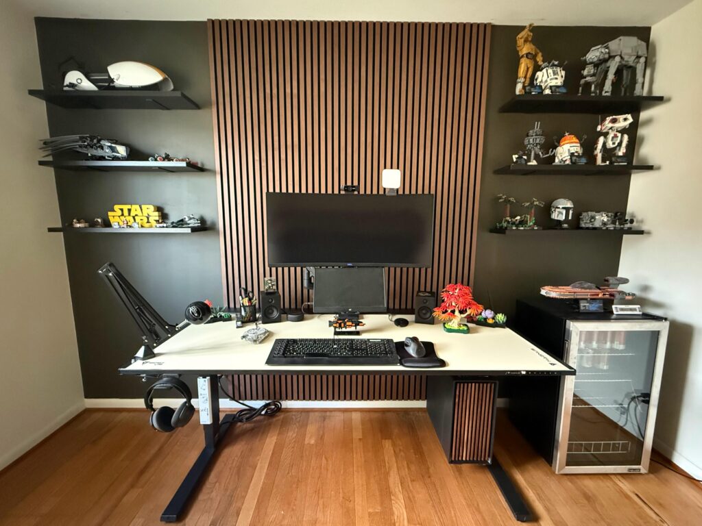 My work and play battlestation first draft. Looking for suggestions on adding some liveliness to it.