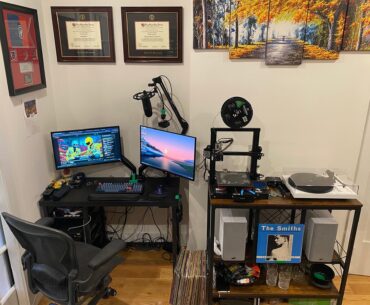 Recently made some upgrades to my WFH area, I'm happy with it!