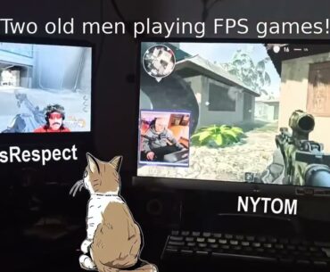 Two old men playing FPS games, and I think I am doing better! Hired Ops