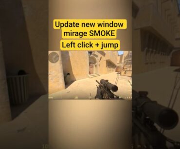 CS2 NEW UPDATE MIRAGE WINDOW SMOKE SUPER EASY | Counter Strike 2 #counterstrike2 #cs2smokes