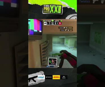 Twistzz 1v4 — SPIRIT FORGOT THE TIME! #clutch #esl #cs #кс #counterstrike #csgo