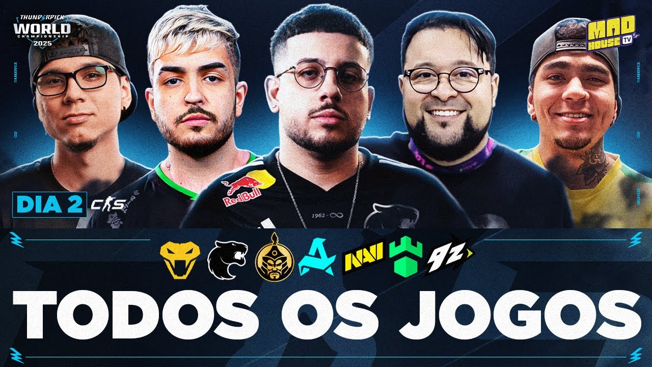 THUNDERPICK WORLD CHAMPIONSHIP (DIA 2) – TODOS OS JOGOS – COMPLETO THUNDERPICK WORLD CHAMPIONSHIP (DIA 2) - TODOS OS JOGOS - COMPLETO