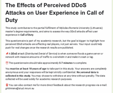 Still collecting responses: Anyone here ever dealt with a DDoS attack?