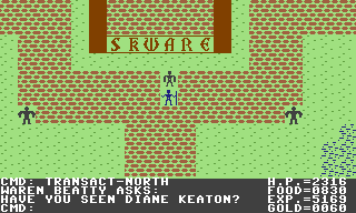 Ultima II - I still remember this dialogue from 1983 but at the time I had no idea who Diane Keaton was