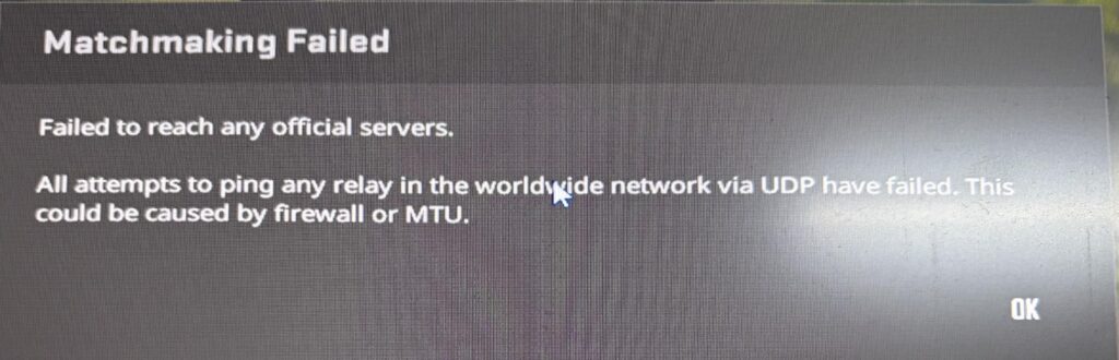 This pops up when I use mobile hotspot. Any solution?