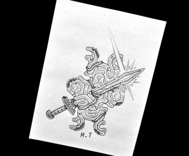 Shadow of the Colossus Magic Sigil & Ancient Sword tattoo design I made
