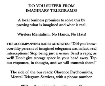 "Do You Suffer From Imaginary Telegrams?" (Short Story)
