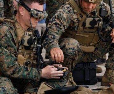 U.S. Marine drone operator