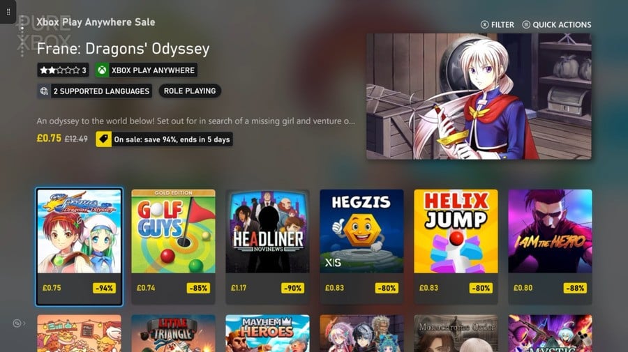 46 Games Discounted To Less Than $1 In New Xbox Play Anywhere Sale 4