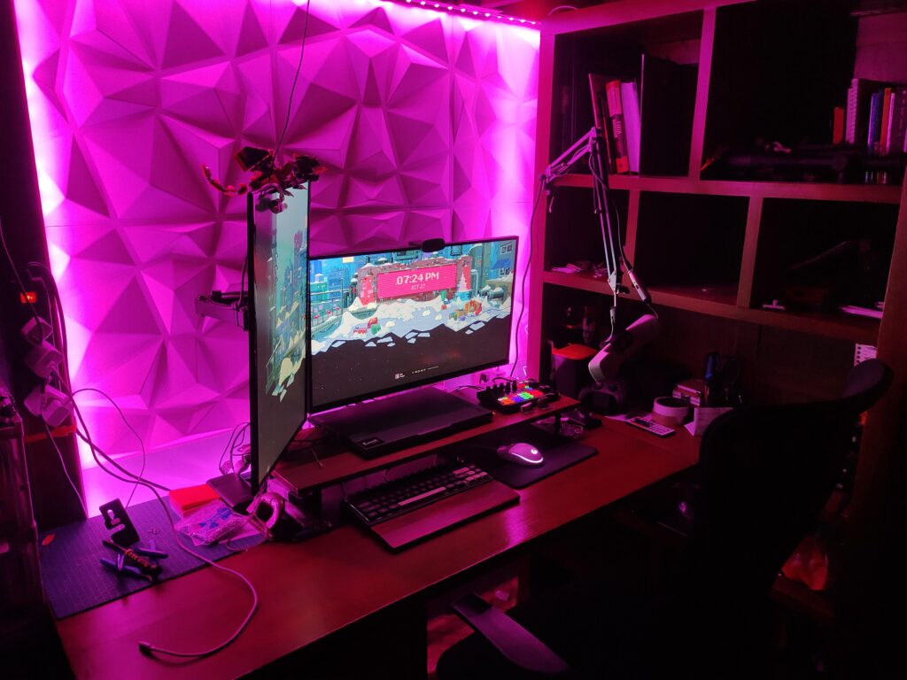 My sort of cluttered battle station
