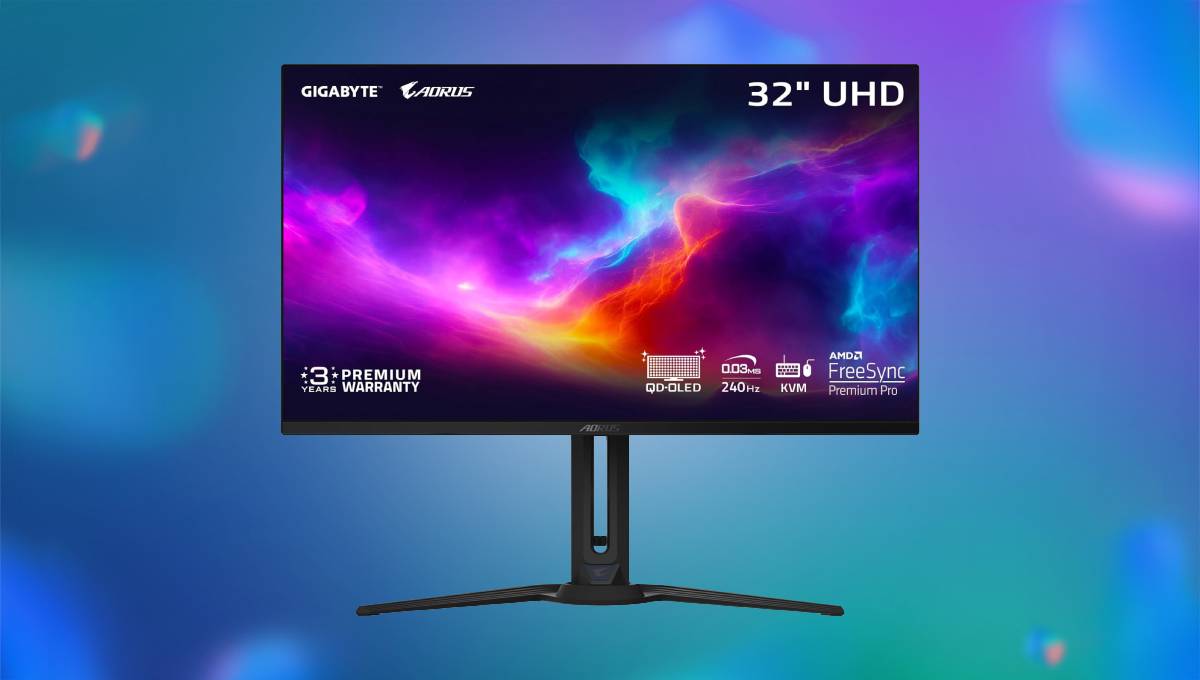 Highly-rated Gigabyte 32″ QD-OLED 4K gaming monitor with 240Hz refresh rate down $250 with Amazon deal Highly-rated Gigabyte 32″ QD-OLED 4K gaming monitor with 240Hz refresh rate down $250 with Amazon deal