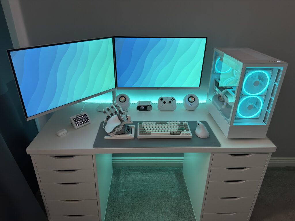 Traded a bit of desk space for a more wrist friendly setup!