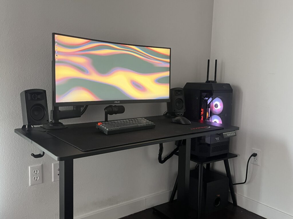 My extremely small desk. What would you change?